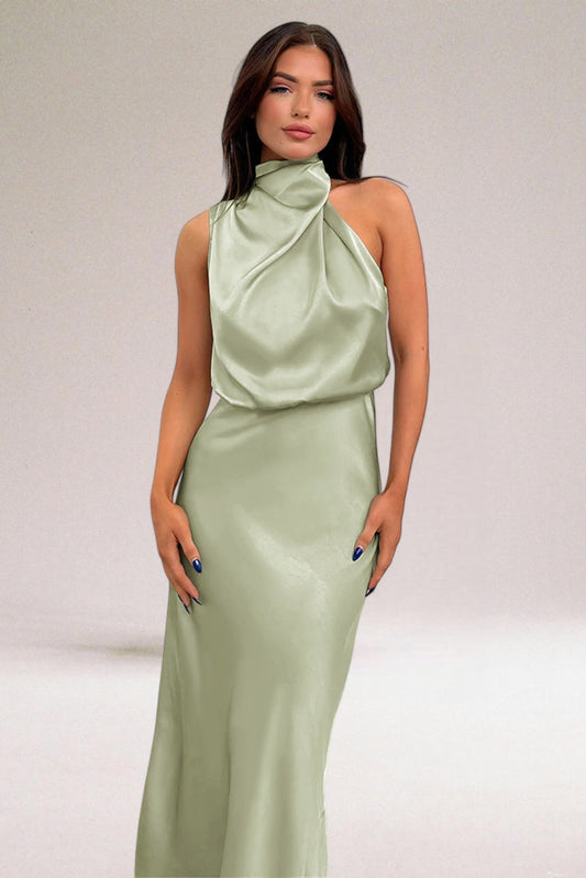 Elysia™ | Elegant Satijnen Damesjurk