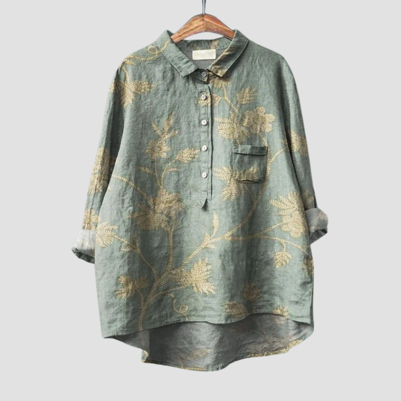 Flora™ | Comfortabele Klassieke Bloemenblouse