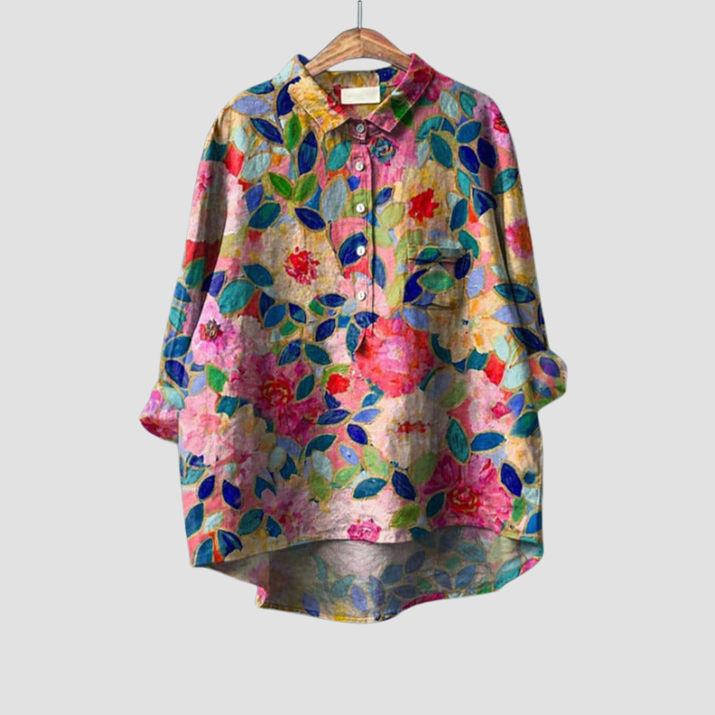 Flora™ | Comfortabele Klassieke Bloemenblouse
