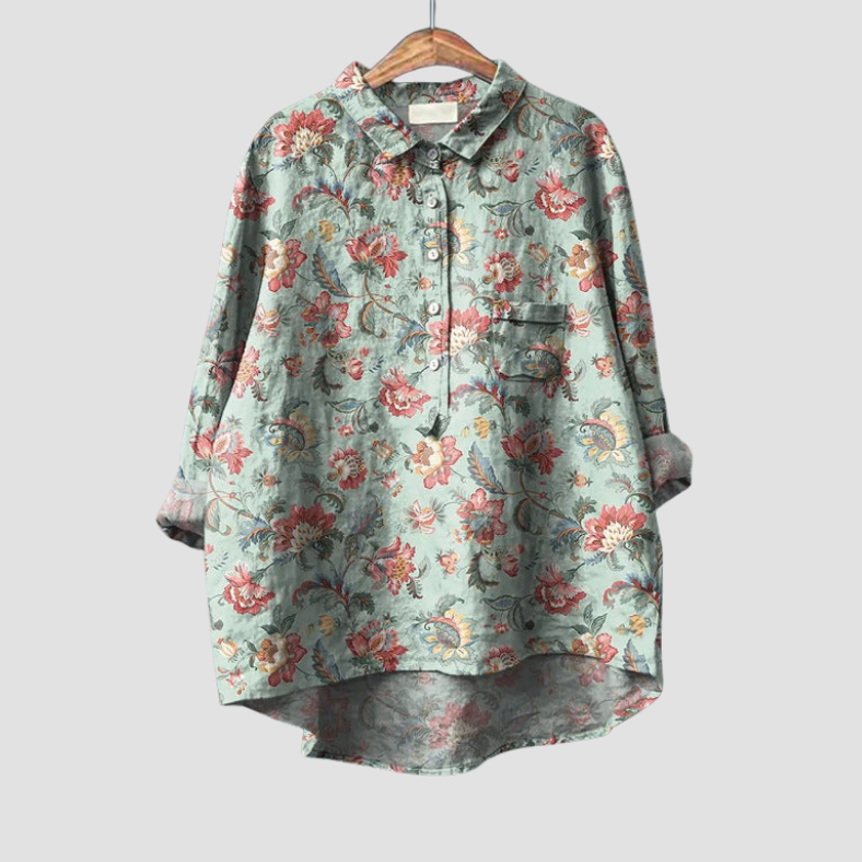 Flora™ | Comfortabele Klassieke Bloemenblouse