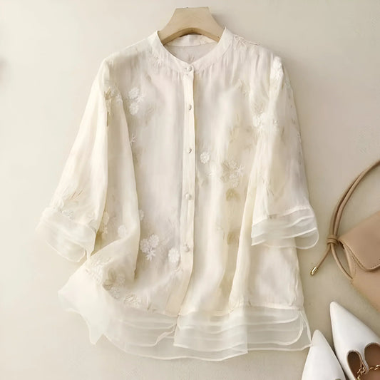 Jolien™ | Elegante Katoenen Blouse