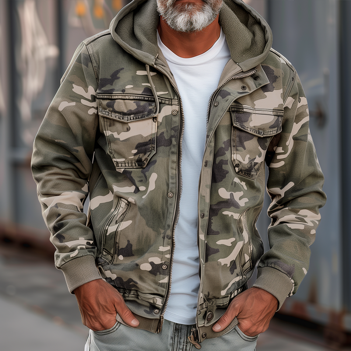 Jax™ | Stijlvolle Herenjas met Camouflage
