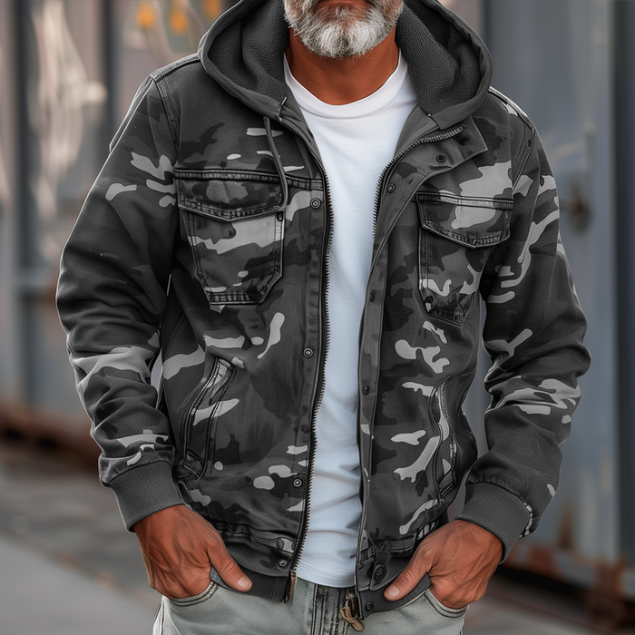 Jax™ | Stijlvolle Herenjas met Camouflage