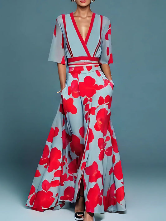 Amélie™ | Elegante Jurk Met Bloemen