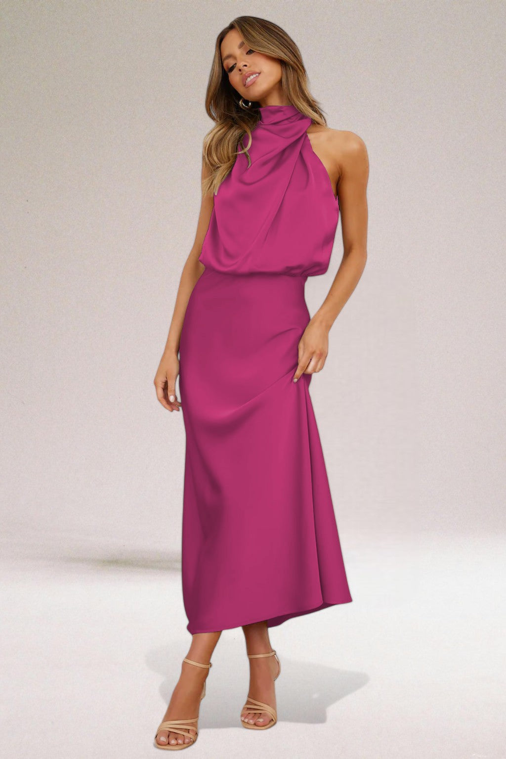 Elysia™ | Elegant Satijnen Damesjurk