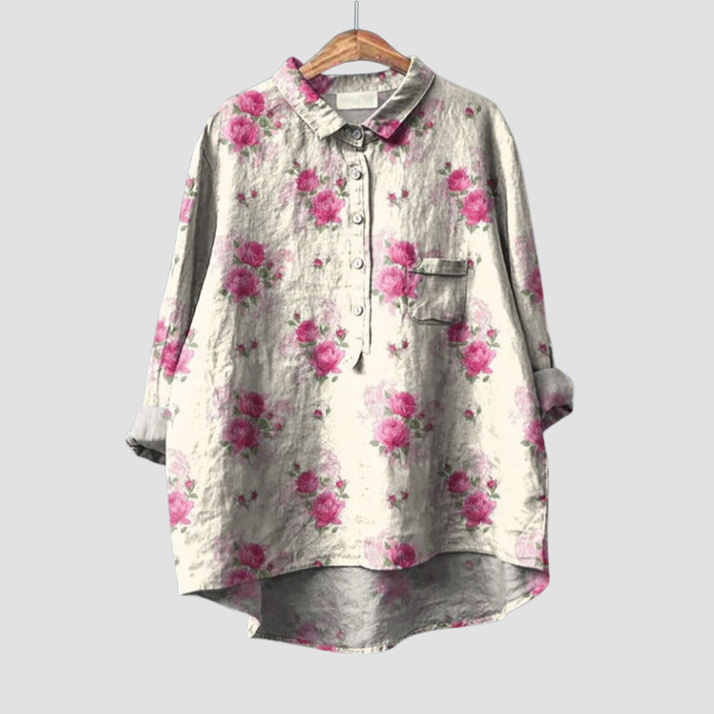 Flora™ | Comfortabele Klassieke Bloemenblouse