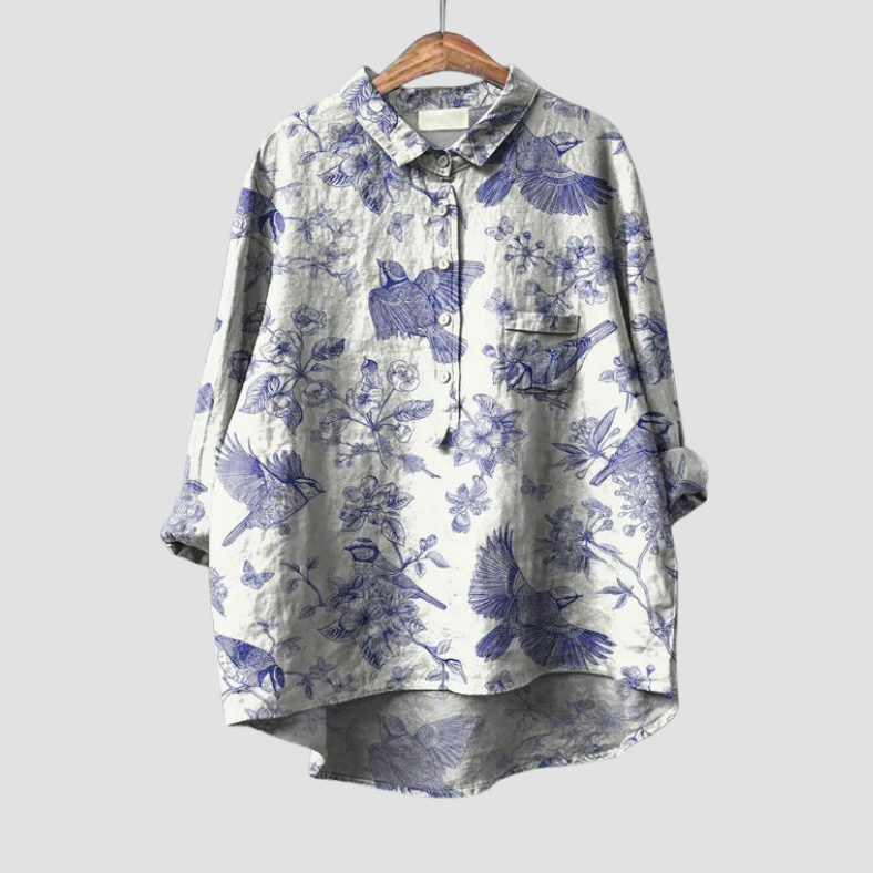 Flora™ | Comfortabele Klassieke Bloemenblouse