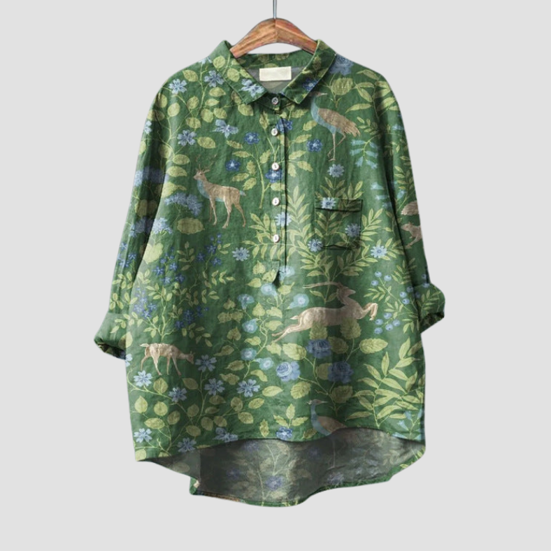 Flora™ | Comfortabele Klassieke Bloemenblouse