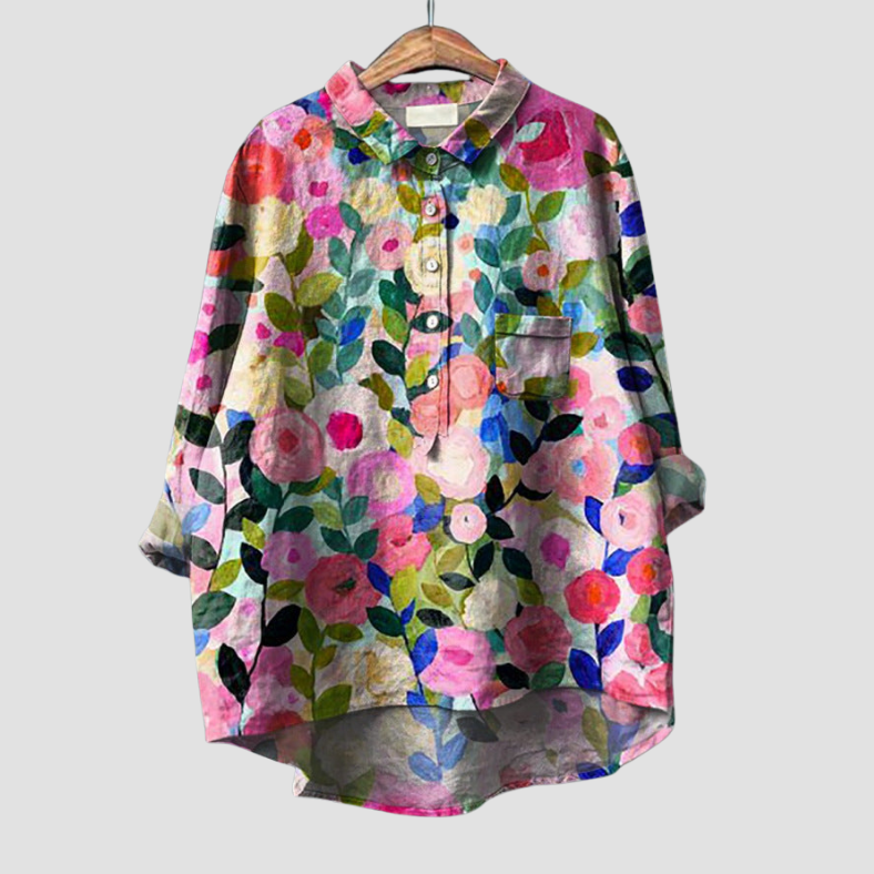 Flora™ | Comfortabele Klassieke Bloemenblouse