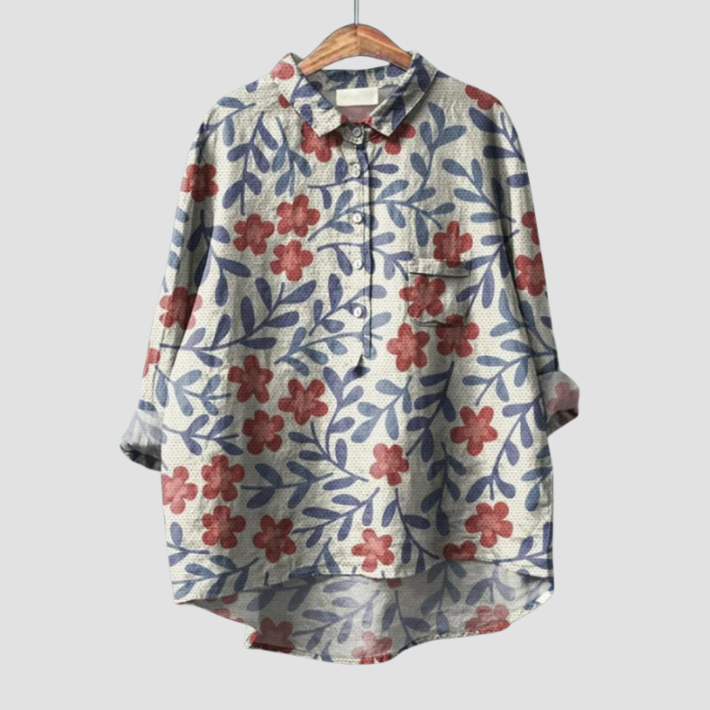 Flora™ | Comfortabele Klassieke Bloemenblouse