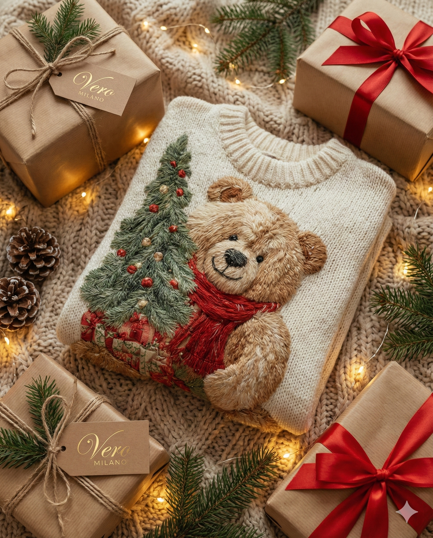 Elena™ | Kersttrui met feestelijke details