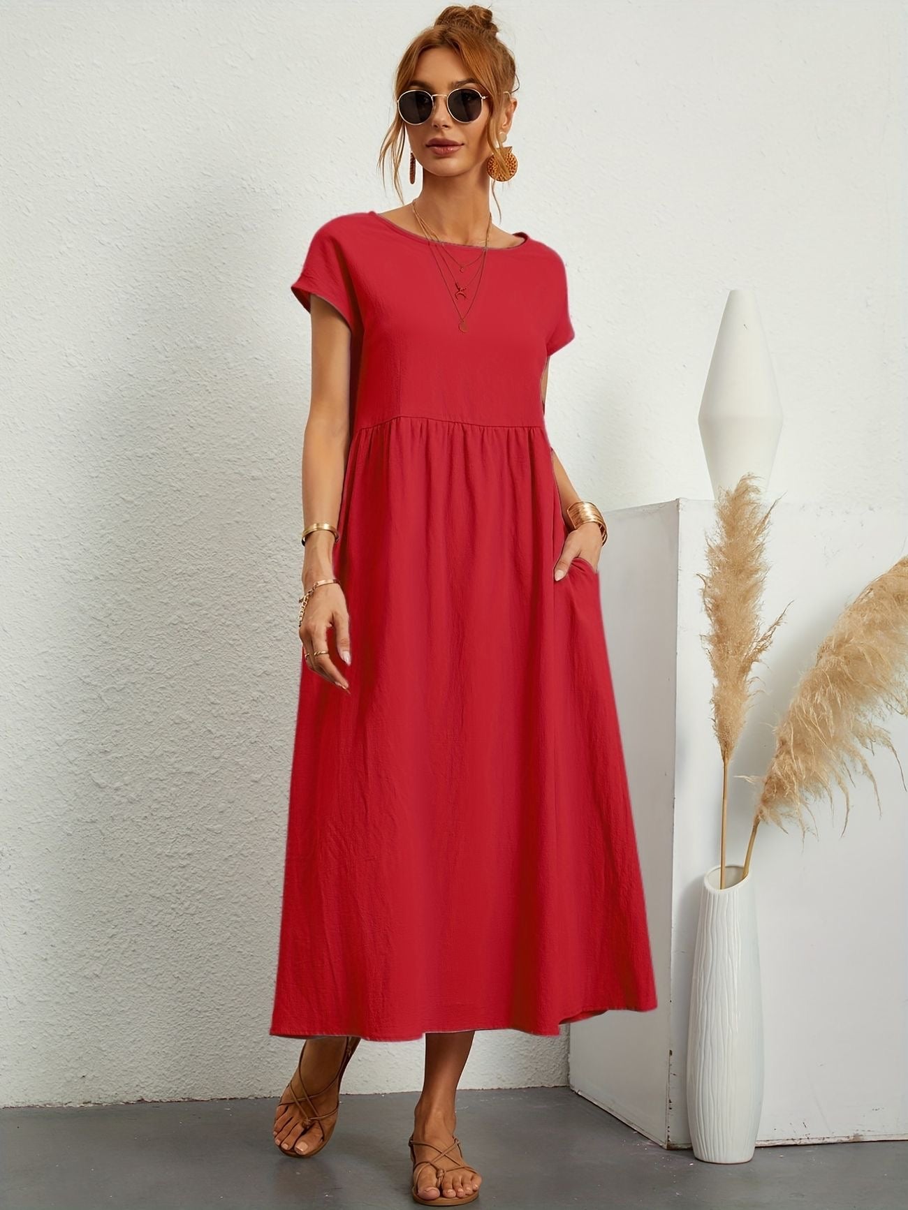 Fenna™ | Elegante Linnen Jurk
