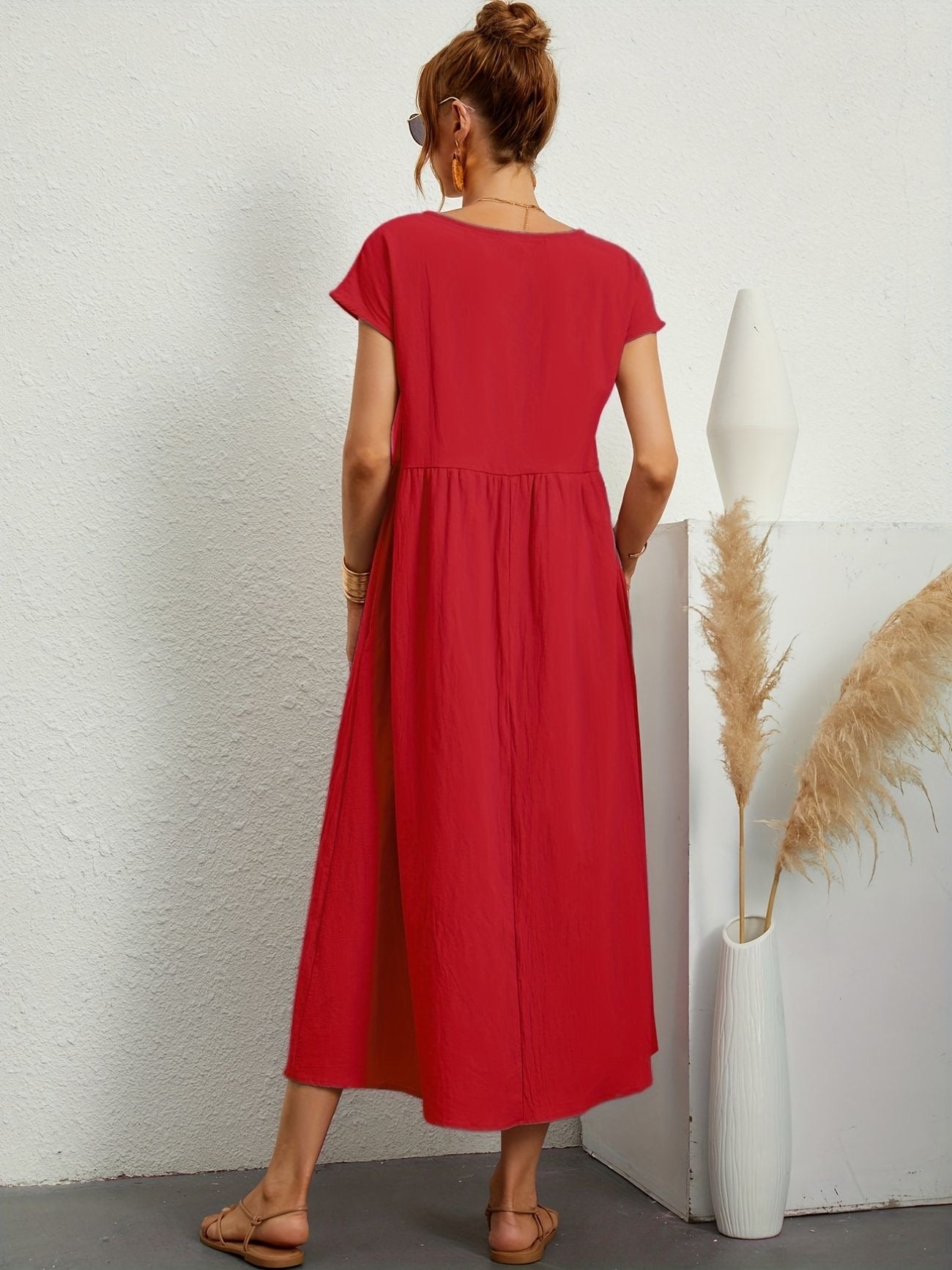 Fenna™ | Elegante Linnen Jurk