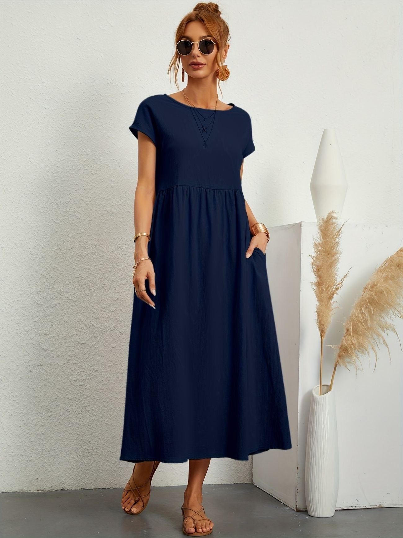 Fenna™ | Elegante Linnen Jurk
