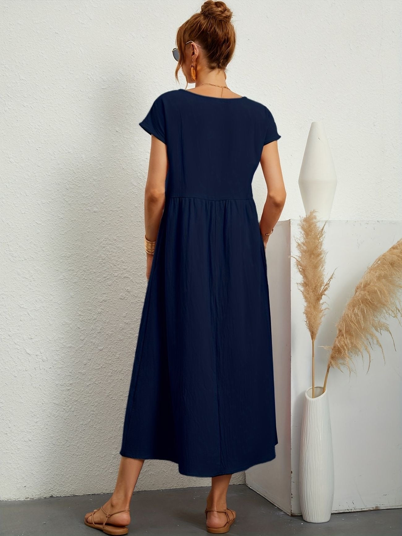 Fenna™ | Elegante Linnen Jurk