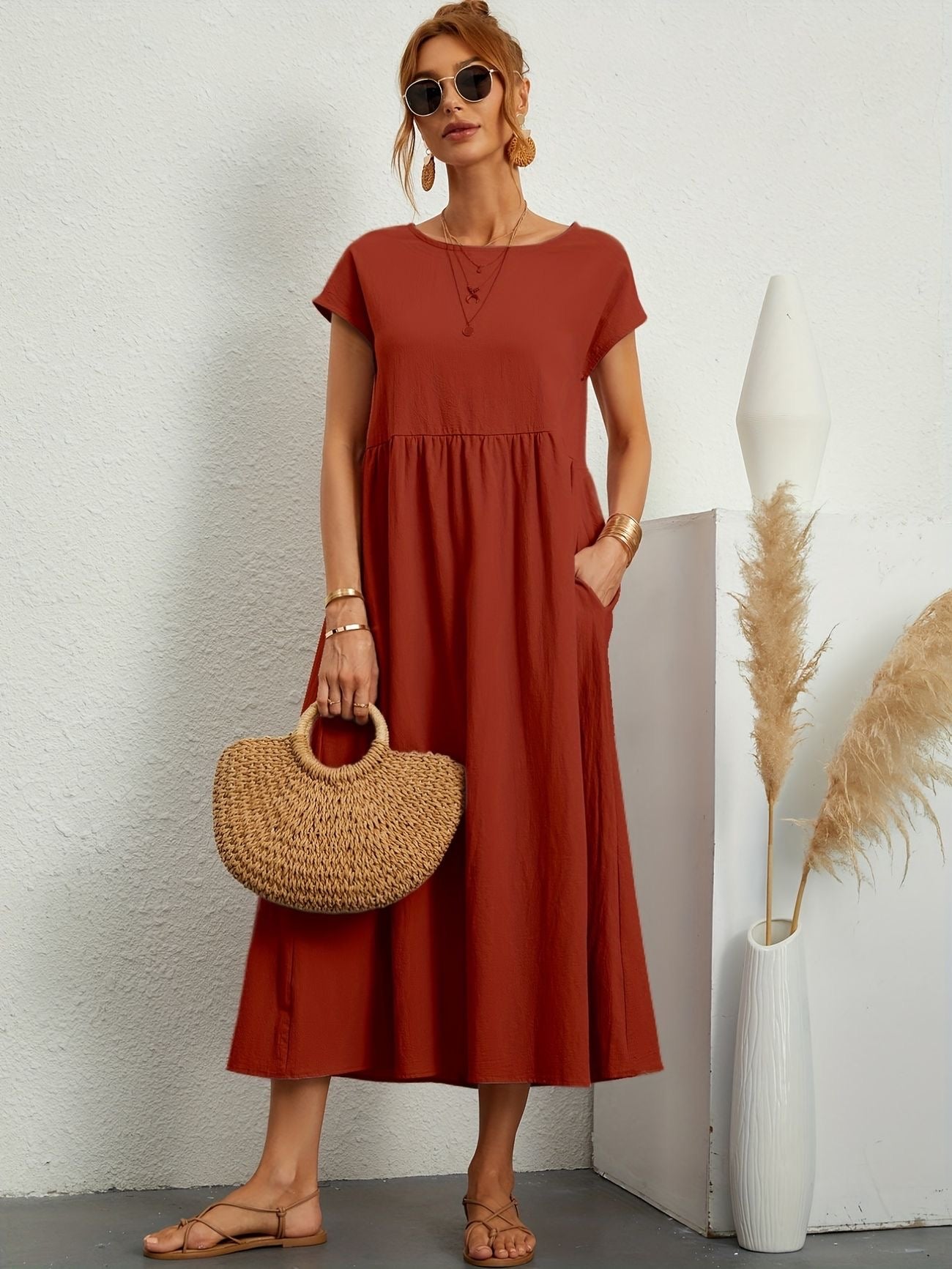 Fenna™ | Elegante Linnen Jurk