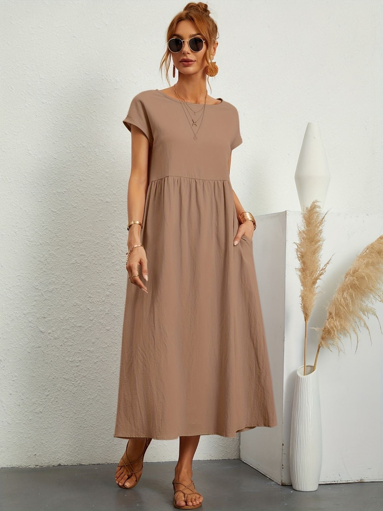 Fenna™ | Elegante Linnen Jurk