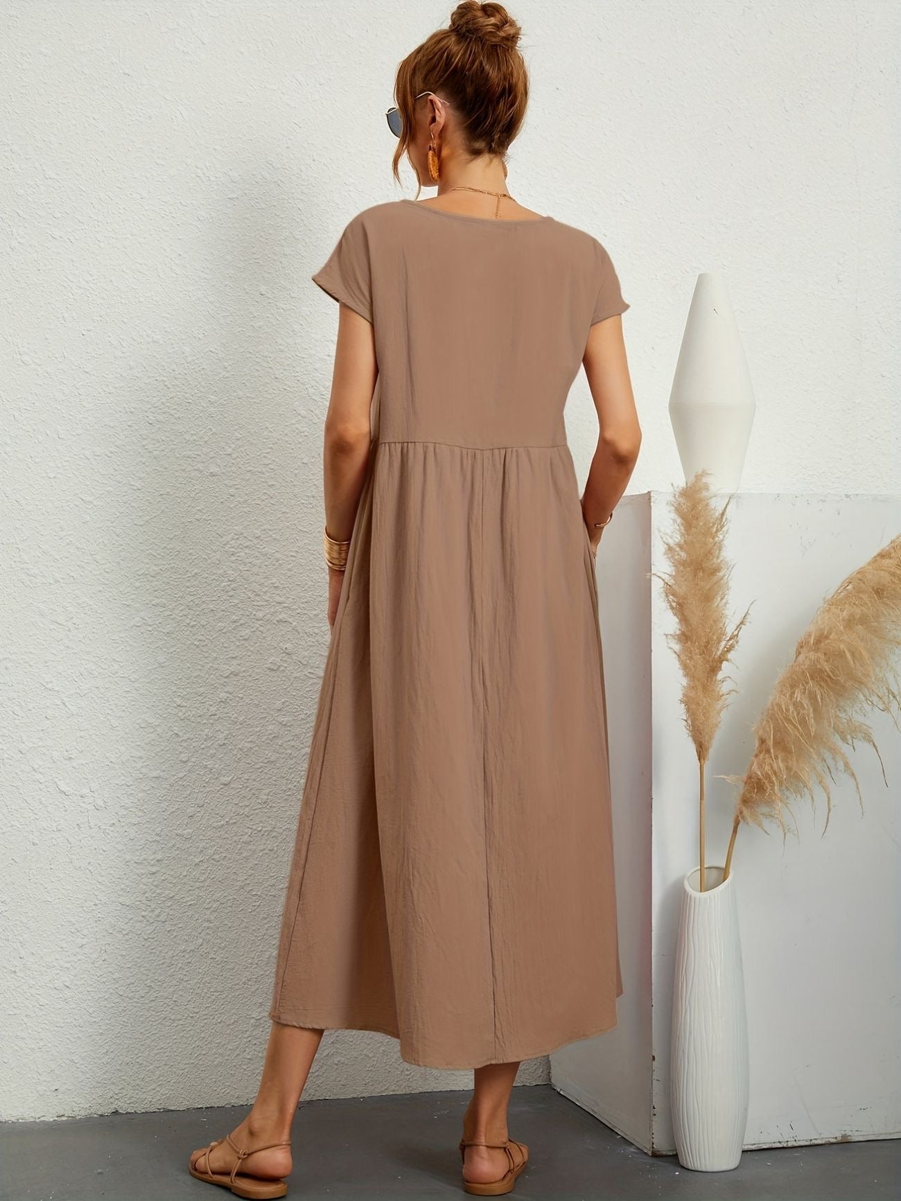 Fenna™ | Elegante Linnen Jurk
