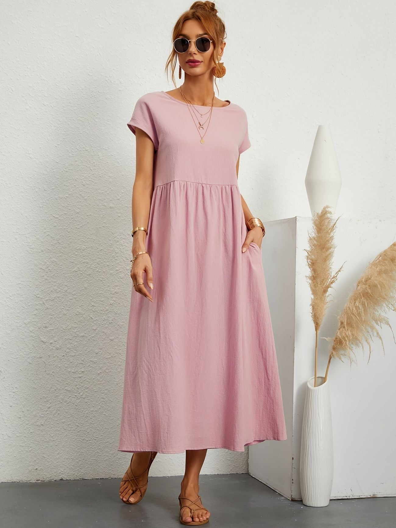 Fenna™ | Elegante Linnen Jurk