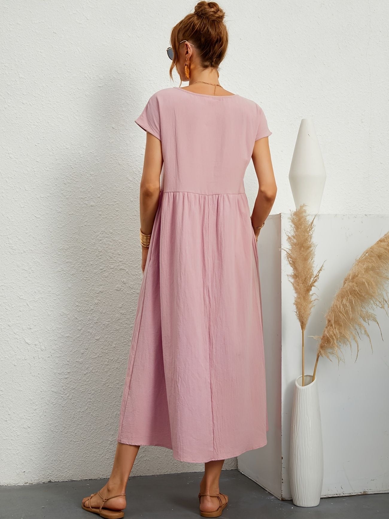 Fenna™ | Elegante Linnen Jurk