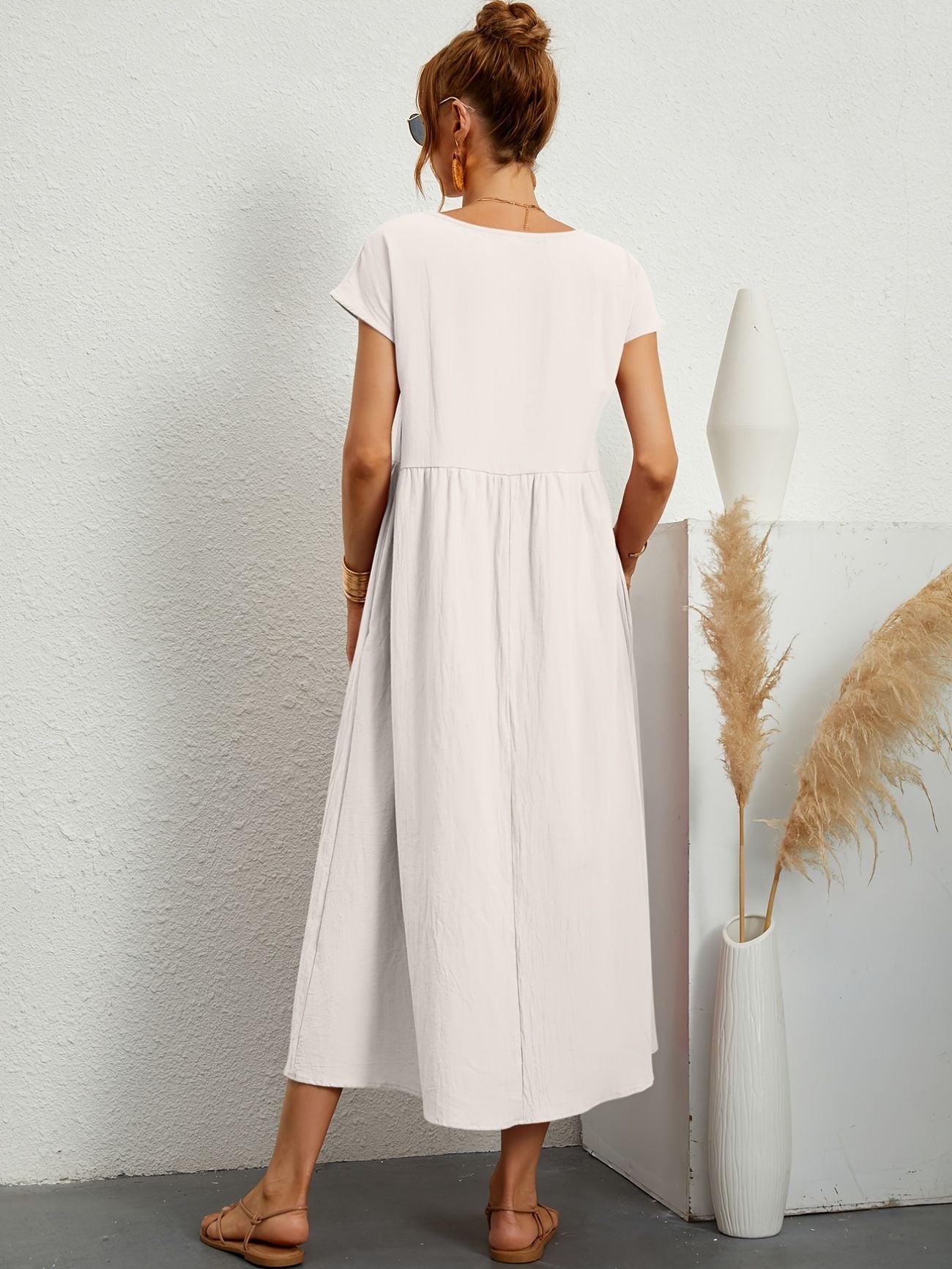 Fenna™ | Elegante Linnen Jurk