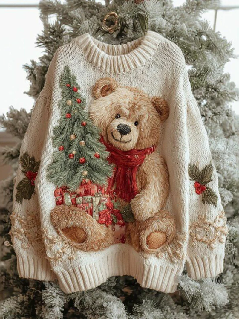 Elena™ | Kersttrui met feestelijke details