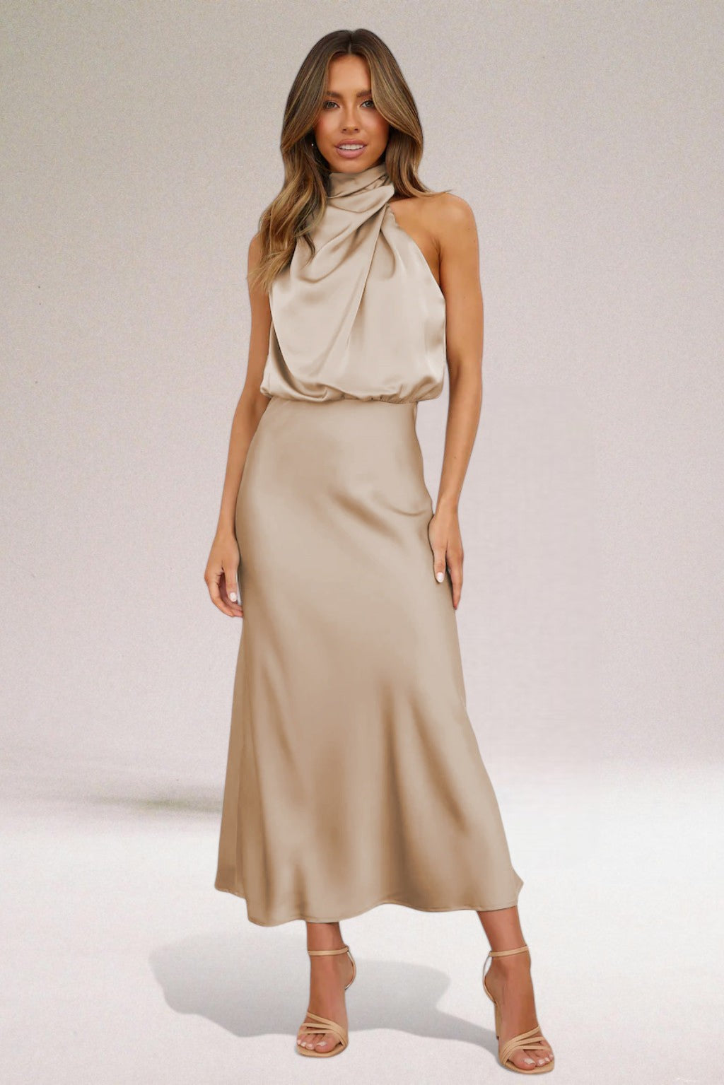 Elysia™ | Elegant Satijnen Damesjurk