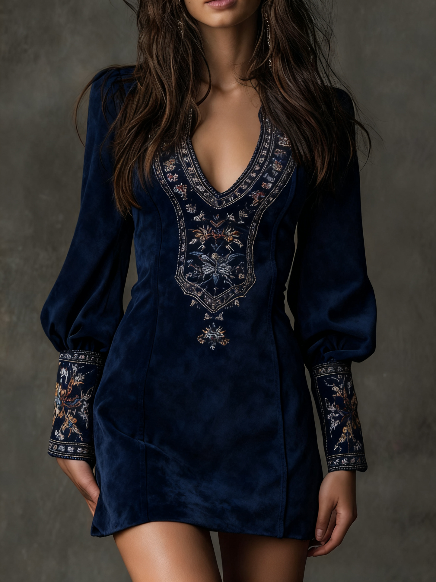 Lunori™ | Elegante Suède Mini-jurk