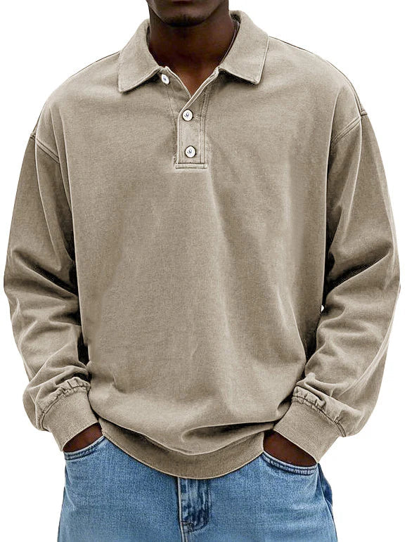 Dean™ | Vintage shirt met lange mouwen